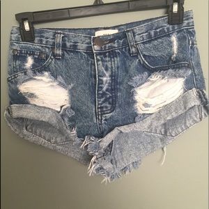 Tobi daisy dukes jean shorts distressed